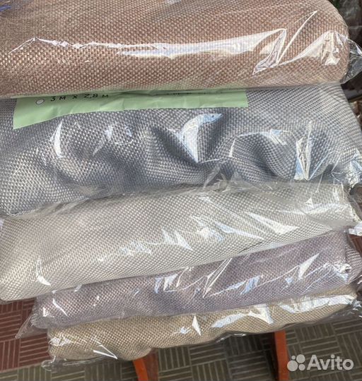 Новые шторы шоколадного цвета рогожка