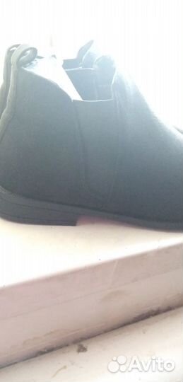 Полусапоги замшевые