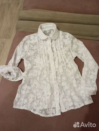 Блузка белая школьная