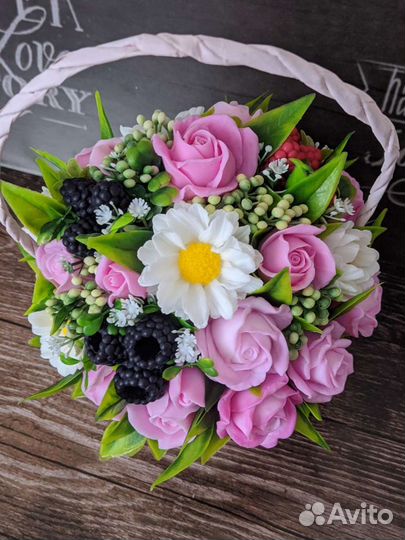 Букет из мыла ручной работы