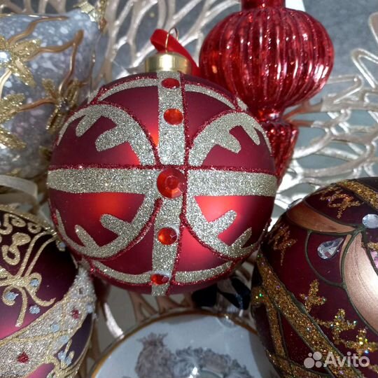 Елочные игрушки стекло