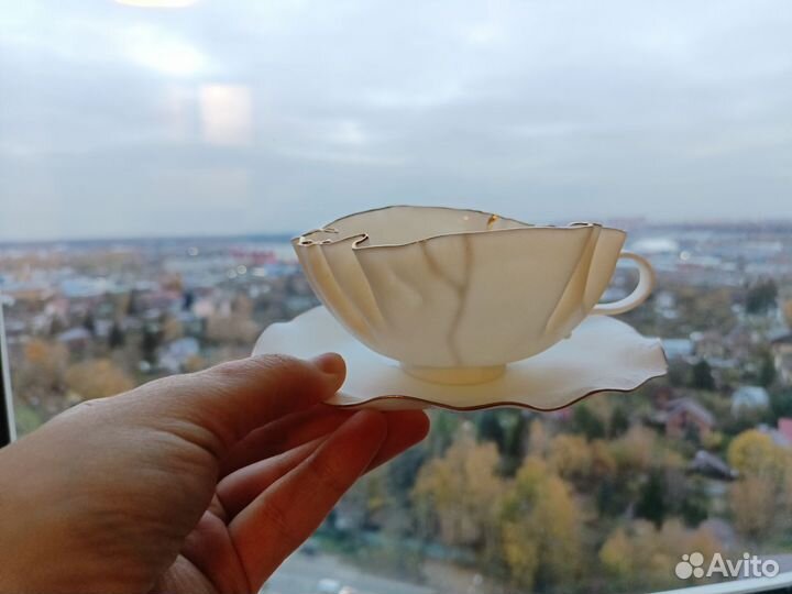 Чайная пара. Костяной фарфор. Htonic ceramic