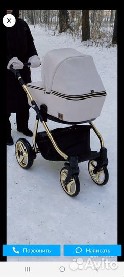 Коляска adamex 3 в 1 бу