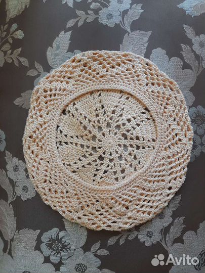 Летний ажурный берет