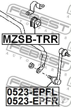 Втулка заднего стабилизатора d16.3