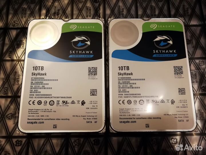 Жесткий диск Seagate SkyHawk 10 тб ST10000VX0004