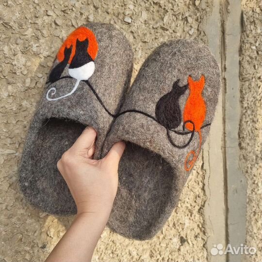 Валяные тапочки