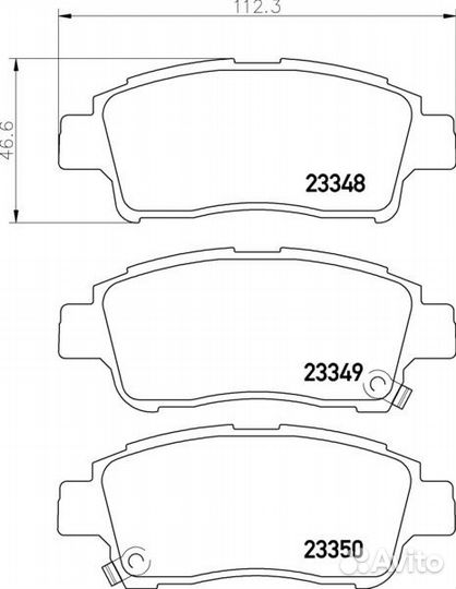 NP1007 колодки дисковые передние Toyota Yaris