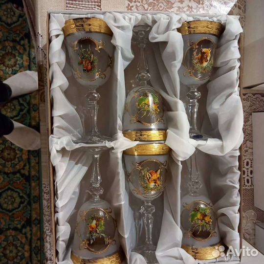 Бокалы богемия охота оригинал