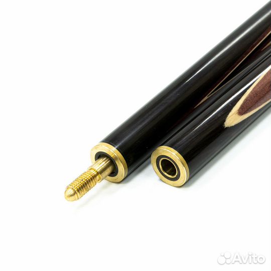 Кий / пирамида 2-pc (граб, черный граб, амарант) 19 запилов