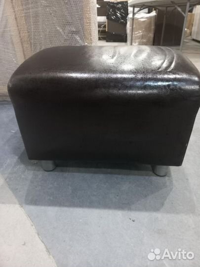 Пуфик кожаный Икея
