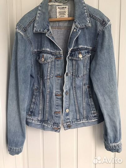 Джинсовая куртка pull and bear женская