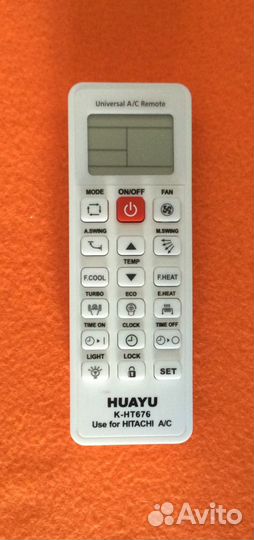 Пульт для кондиционера hitachi,Mitsubishi, Toshiba