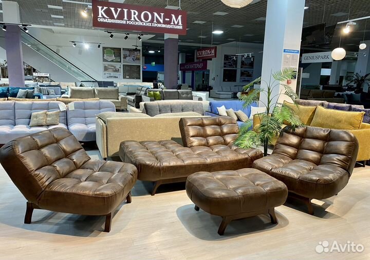 Диван кровать комплект в антивандальной замше