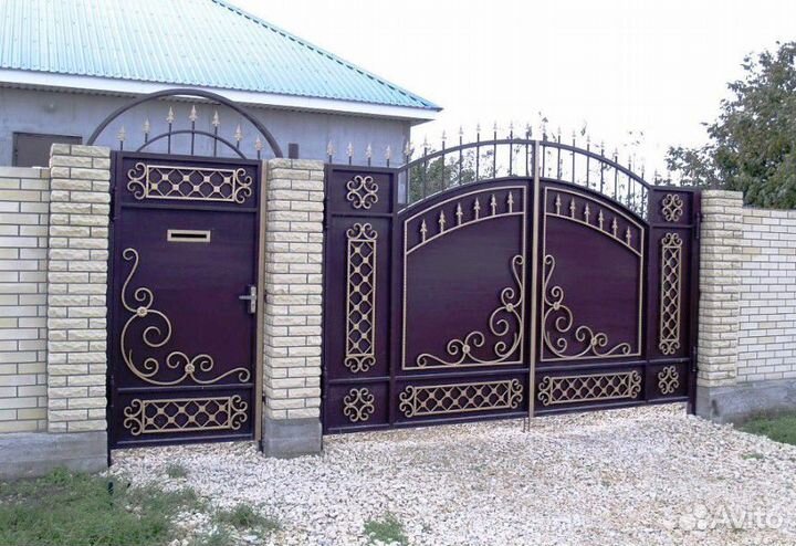 Ворота кованые