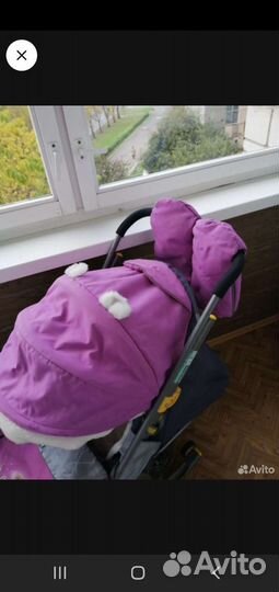 Детские санки коляска