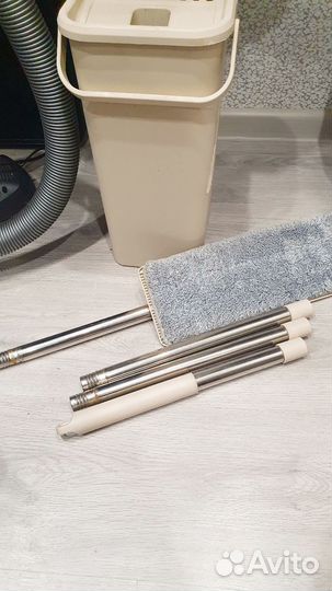 Швабра с отжимом и ведром