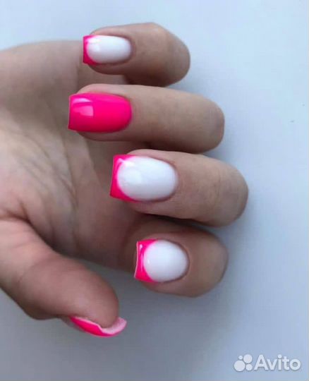 Маникюр + гель-лак (с укреплением )