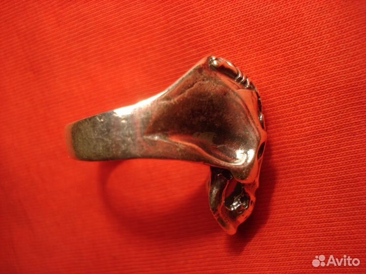 Перстeнь Череп Чужой США Скорпион Серебро