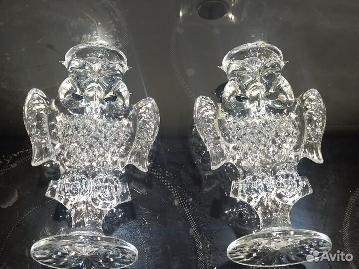 Подсвечники хрусталь