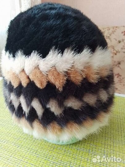 Шапка норковая женская