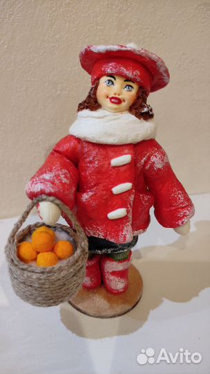 Ватные елочные игрушки СССР