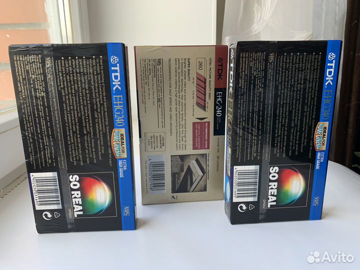 Видеокассеты TDK E-HG240 (VHS), Rare, NEW