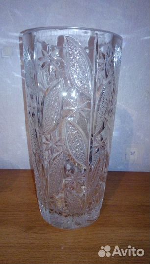 Вазы хрусталь, марганцевое стекло, СССР 60-80 г