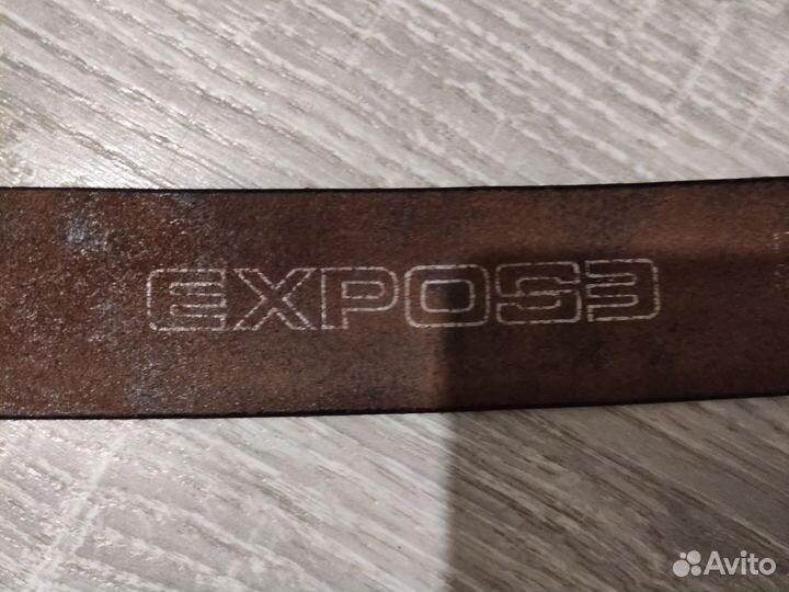 Мужской кожаный ремень италия expose