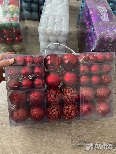 Новогодние шары набор 100 шт