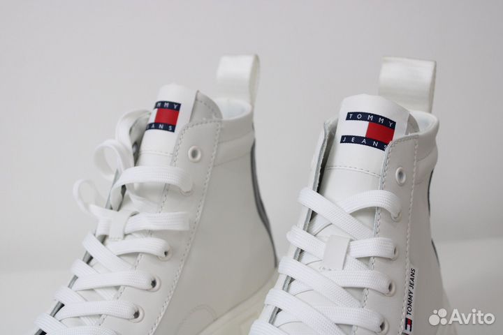 Tommy hilfiger высокие кеды 37,5 оригинал