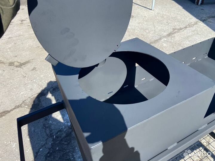 Мангал с печью под казан