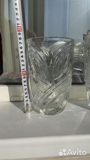 Ваза для цветов хрустальная СССР