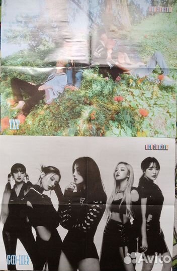 Плакаты K-pop, nirvana, очень странные дела