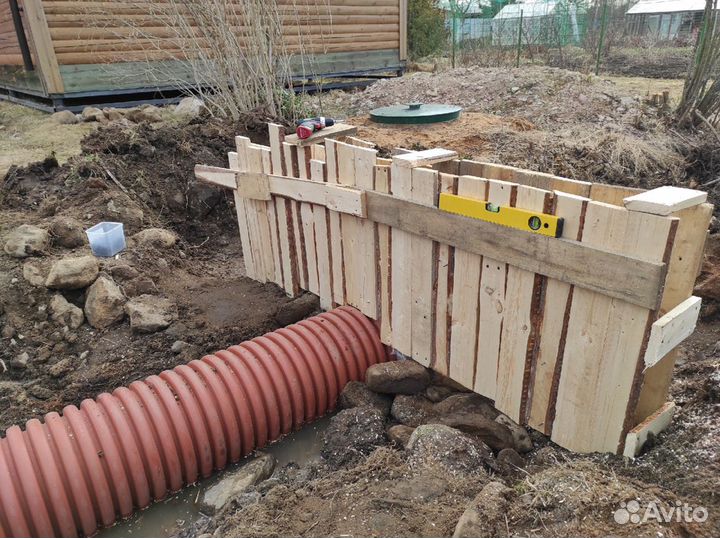 Расчистка участка, дренаж, заезд на участок