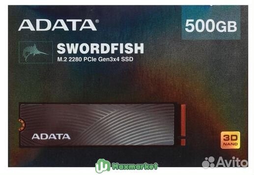 500 гб SSD M.2 накопитель adata swordfish