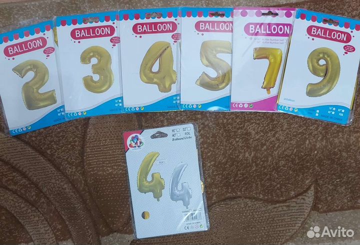 Фольгированные шары цифры