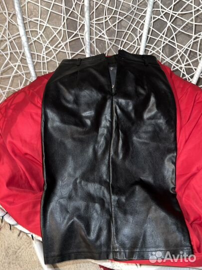 Кожаная юбка