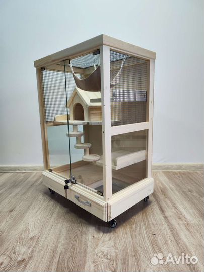 Витрина для шиншиллы, дегу, грызунов