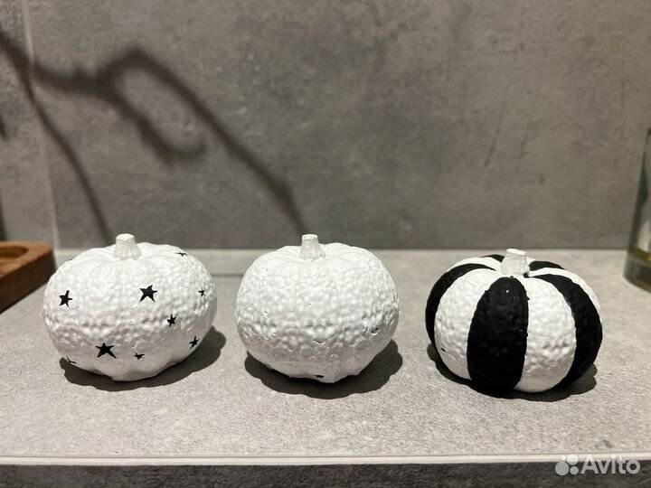 Тыквы декоративные из гипса