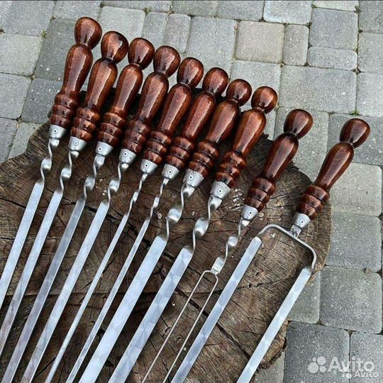 Шампура ручной работы деревянная ручка