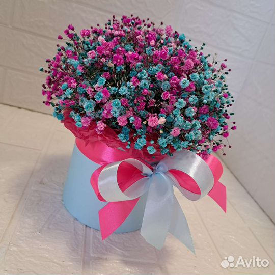 Гипсофила в шляпной коробке