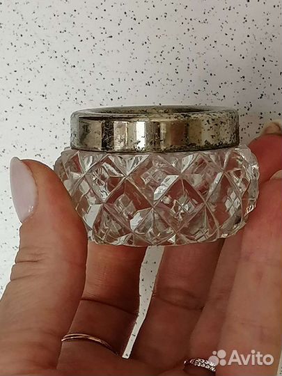 Солонка хрусталь винтаж