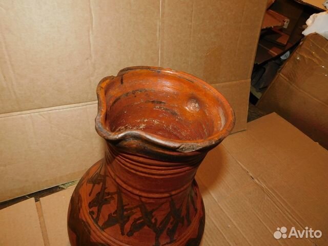Антикварный, красивый, квасной, малый кувшин ри