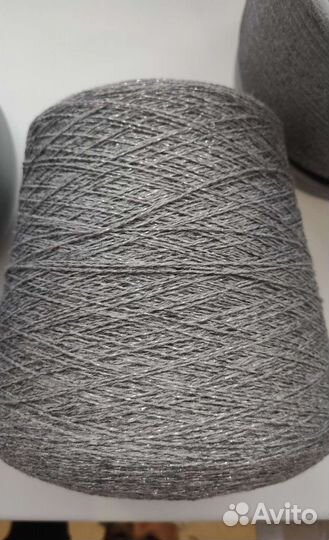 Пряжа итальянская с люрексом бобинная