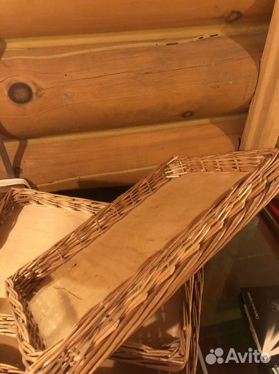 Лоток витринный из натуральной лозы
