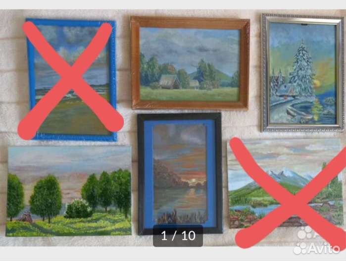 Картины маслом на холсте/ картоне