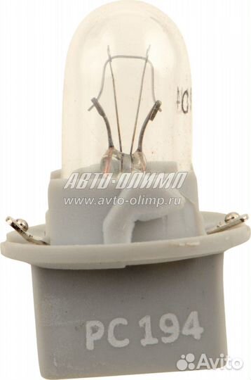 Лампа накаливания 194 с цоколем