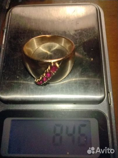 Кольцо перстень чалма корунд