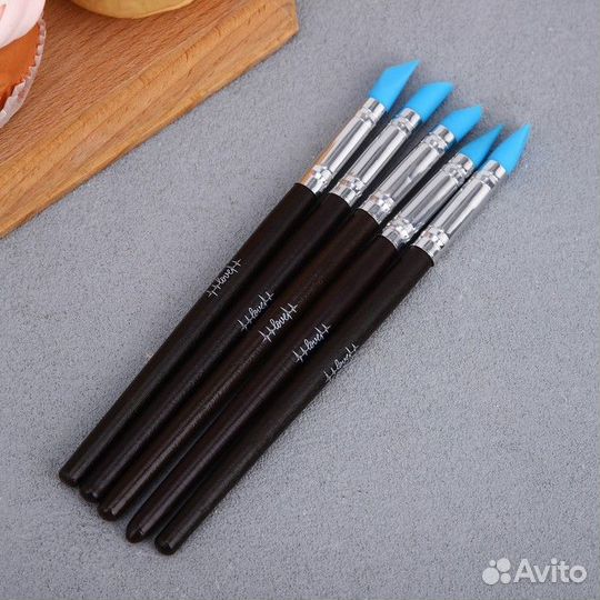 Набор силиконовых кистей для декорирования Love, 5